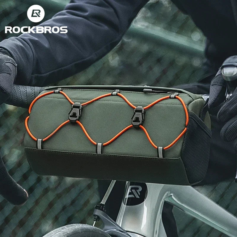 Bicycle Handlebar Bag 2.2L Multifunctional Mtb Road Cycling Bike Bag Adjustable Shoulder Bag 3D Design Bicycle Packet